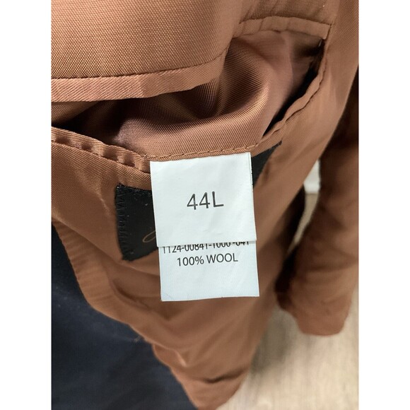 Joseph Jos A Bank Black Wool 2 Button Sport Coat Blazer Mens 44L Slim Fit - Picture 9 of 16